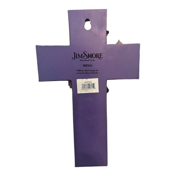 Jim Shore Heartwood Creek Hanging Cross, Light The Way, 8.5" 3D Nautical Decor - Picture 5 of 5
